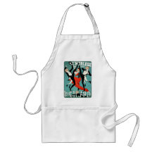 Art Nouveau Dance Image by Jules Cheret Apron