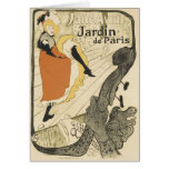 Art Nouveau, Dancer Jane Avril, Toulouse Lautrec Greeting Cards