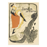 Art Nouveau, Dancer Jane Avril, Toulouse Lautrec Custom Announcements
