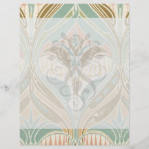 art nouveau decorative bliss pattern full colour flyer