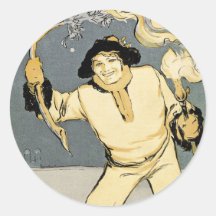 Art Nouveau:  Jugend Art Round Stickers