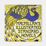 Art Nouveau:  Peacock Illustration Fridge Magnets
