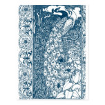 Art Nouveau Peacocks Post Card