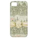 art nouveau spring flowers field design