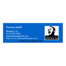 art.obamainterview.cnn, gallup_oba... - Customised Business Card