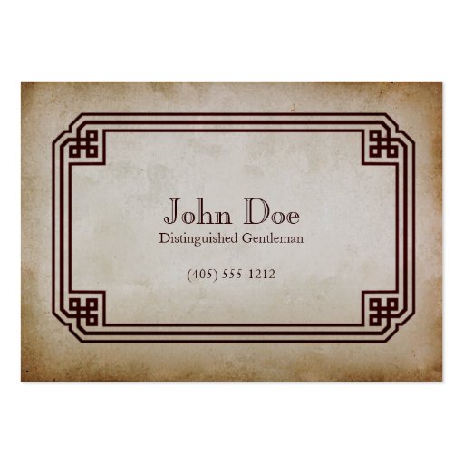 Art of Manliness Framed Calling Card Business Card Templates