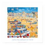 Art Poster: Boats and Ropes, St Ives, Cornwall posters