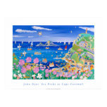 Art Poster: John Dyer Sea Pinks at Cape Cornwall posters