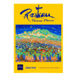Art Poster: Rasteau,France. Provence Yellow posters