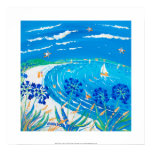 Art Print: Agapanthus, Pentle bay Beach, Tresco posters