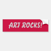ART ROCKS! BUMPER STICKERS