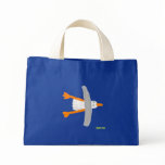 Art Shopping Bag: John Dyer Seagull, Blue bags
