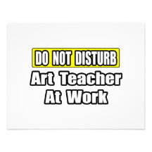 Art Teacher At Work Invitations