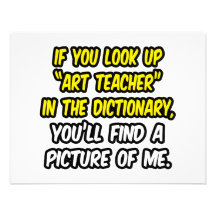 Art Teacher In Dictionary...My Picture Personalised Invitation