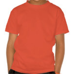 Art Top: Flowery Hibiscus Repeat and Back. Orange t-shirts