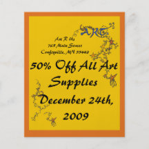 Art Washes Away Flyer