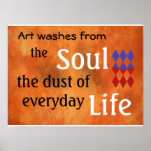 Art  washes Soul Poster