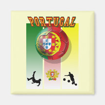 Arte e Futebol encontra - Futebol Portuês Refrigerator Magnet