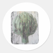 artichoke vintage stickers