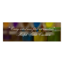 artist bookmark business card