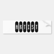 artist bumper sticker