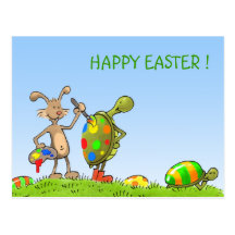artist bunny postcard