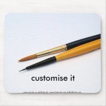 Artist paintbrushes mousemat