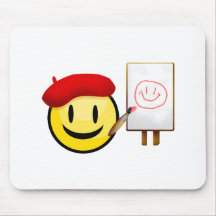 Artist Smiley Mouse Pad