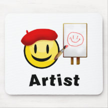 Artist Smiley Mouse Pad