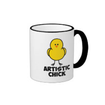 Artistic CHick Coffee Mugs