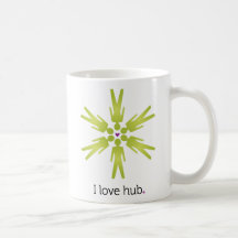 Artistic Hub: I love hub Mugs
