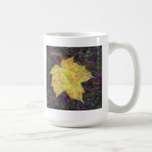 Artistic Leaf Coffee Mug