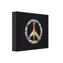 Artistic Peace Sign Canvas Print