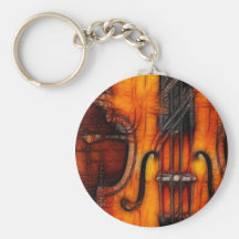 Artistic Violin Keychain