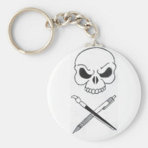 Artists' Jolly Roger Keychains
