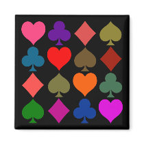 Artsy Card Symbols Bright magnets