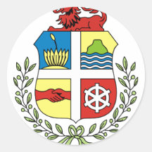 Aruba Coat of arm AW Round Sticker