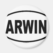 ARWIN FRIDGE MAGNET