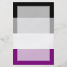 Asexual Pride Flag Full Colour Flyer