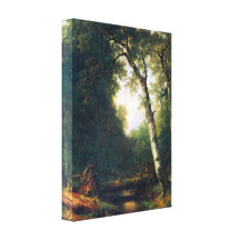 Asher Brown Durand - A creek in the woods Canvas Prints