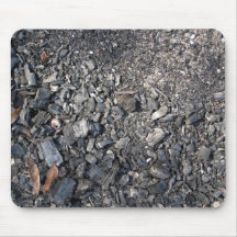 Ashes and Burned wood on the ground Mouse Pads