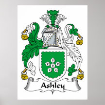 Ashley Family Crest Poster
