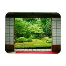 Asia, Japan, Kyoto. Zen Garden 2 Magnets