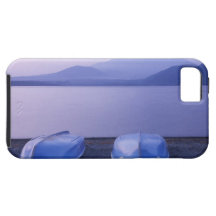 Asia, Japan, Yamanashi, Rowboats on Motosu Lake