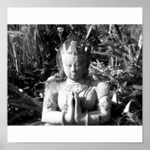 Asian Black and White Poster