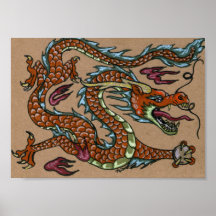 Asian Dragon Print