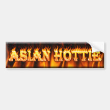asian hottie bumper sticker
