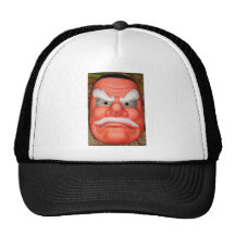 Asian traditional ceramic masks trucker hat
