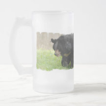 Asiatic Black Bear Frosted Beer Mug