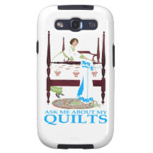 Ask Me About My Quilts Galaxy SIII Covers